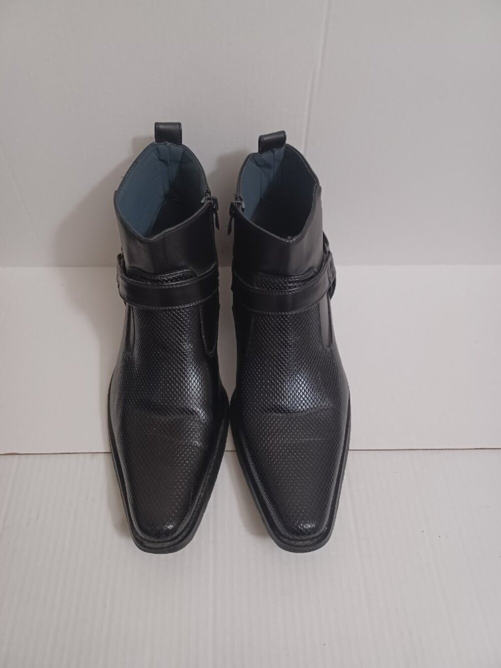ALERTO FELLINI WESTERN HARNESS ANKLE BOOTS MEN'S SIZE 11